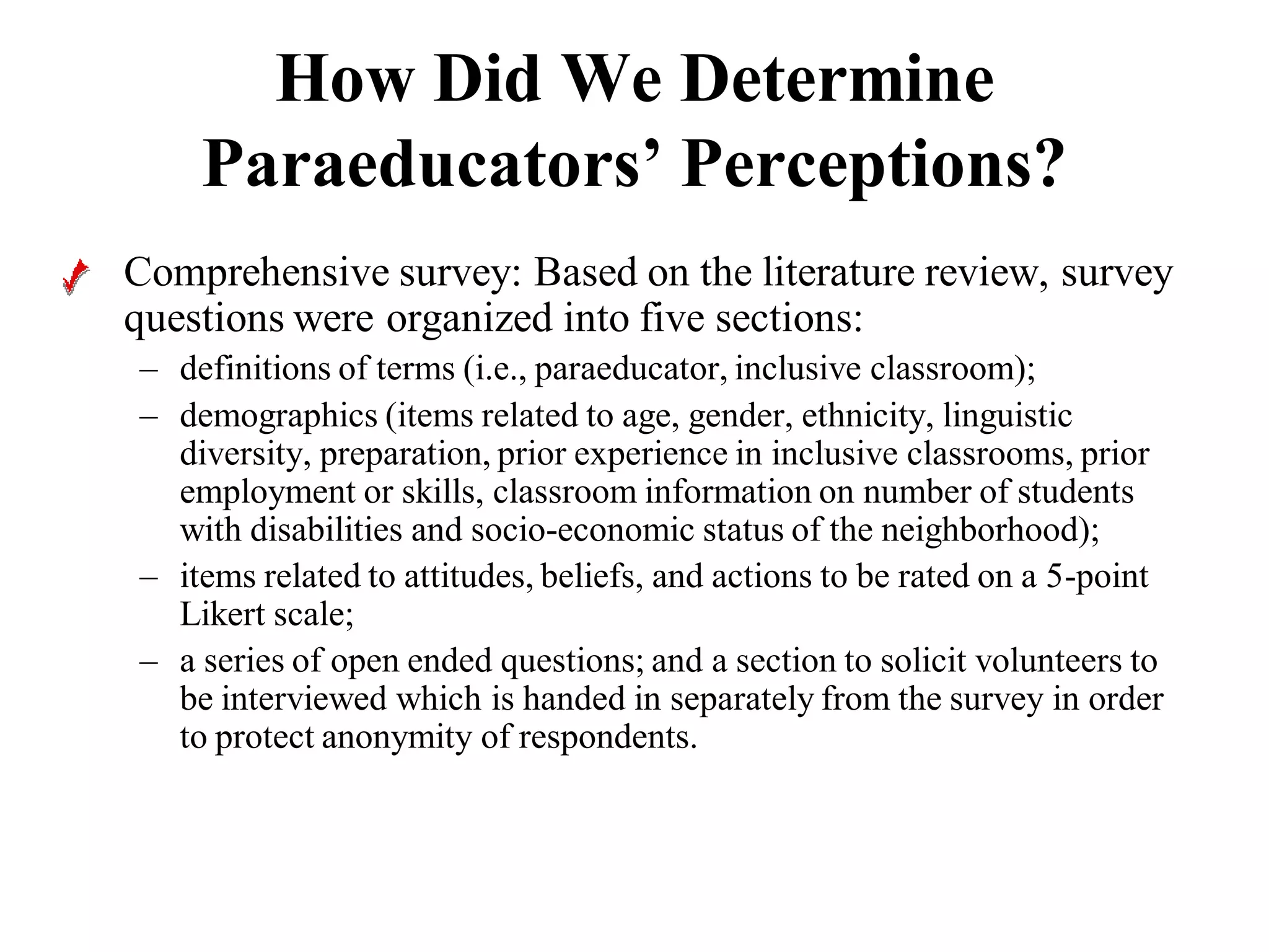 Paraeducators in Inclusive Settings Share Their WIZdom