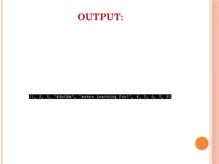 Python list operations - List operators in python.pptx