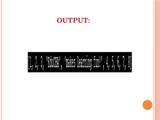 Python list operations - List operators in python.pptx
