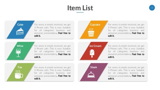 list powerpoint template