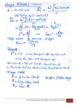 Wiwit Widya Pangestika (201231063) | FISIKA LISTRIK dan MAGNET B
 