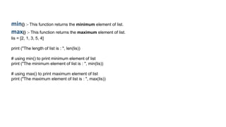 Lists | PPTX