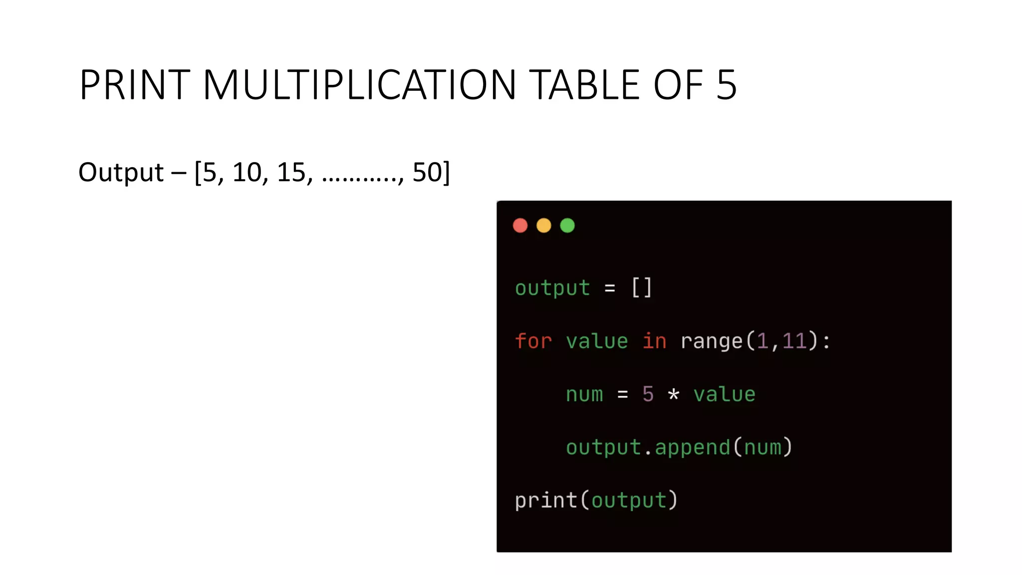 PART 3 - Python Tutorial | For Loop In Python With Examples | PPT