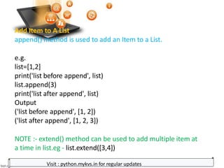 lists8.pptx of chapter 12 IP Basic Python | PPT