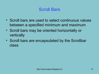Lists and scrollbars | PPT