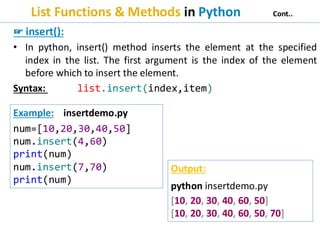 Comprehensive Guide to Python Lists: Creation, Operations, and Methods ...