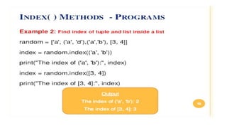 Lists in Python | PPTX