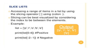 Lists in Python | PPTX
