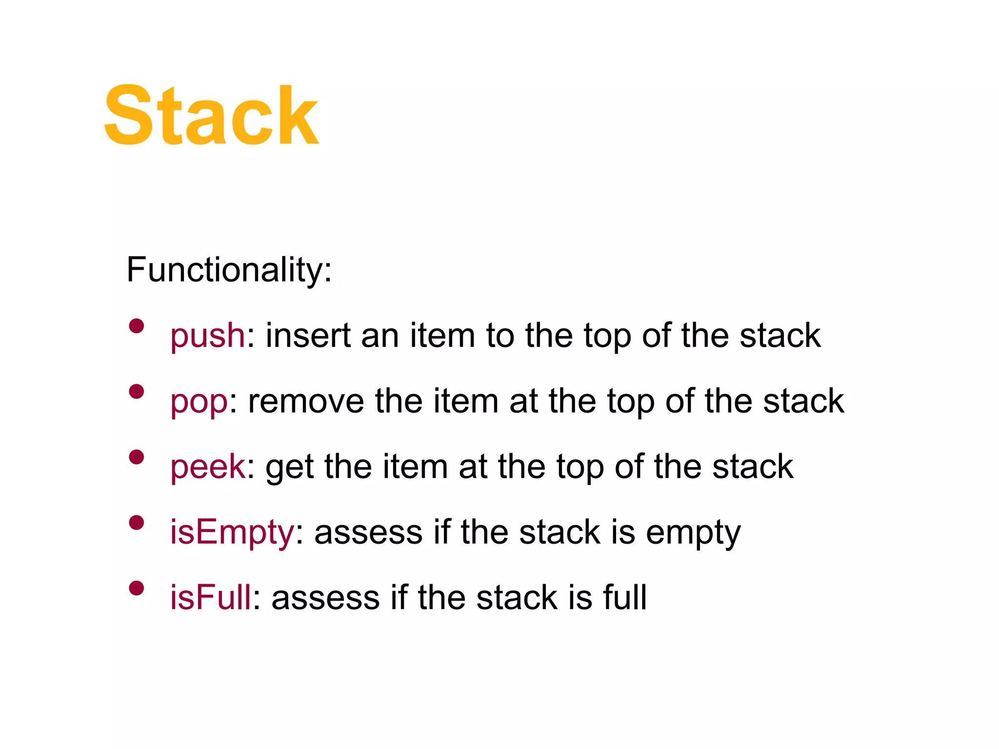 Lists, queues and stacks 1 | PPT