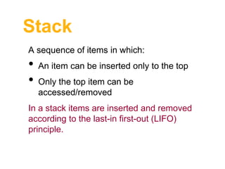 Lists, queues and stacks | PPT
