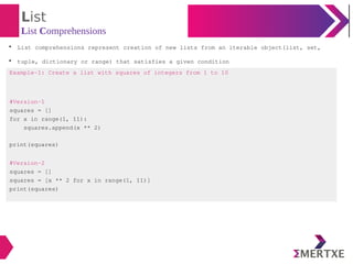 Python programming : List and tuples | PDF