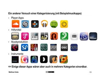 Matthias Krebs
Player- und Radio-Apps
Die meisten Apps in der Kategorie Musik & Audio
der App Stores der verschiedenen Pla...