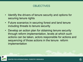 Exploring Participatory Prospective Analysis: A collaborative, scenario-based approach for analyzing and anticipating the consequences of tenure reform implementation