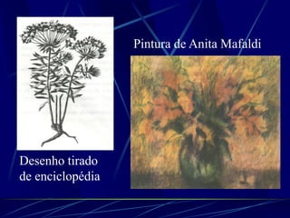 Desenho tirado
de enciclopédia
Pintura de Anita Mafaldi
 