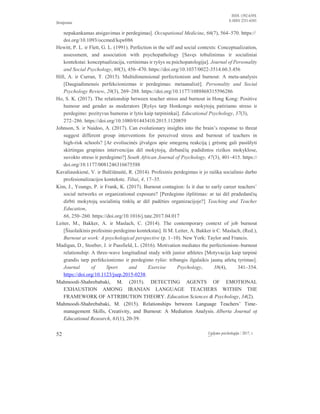 The Relationship between Teachers' Job Burnout and Perfectionism | PDF