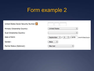 Form example 2
 