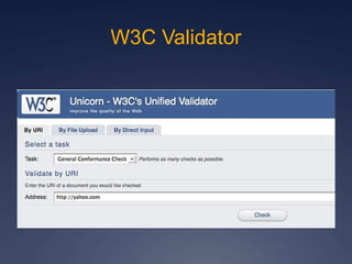 W3C Validator
 
