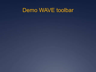 Demo WAVE toolbar
 