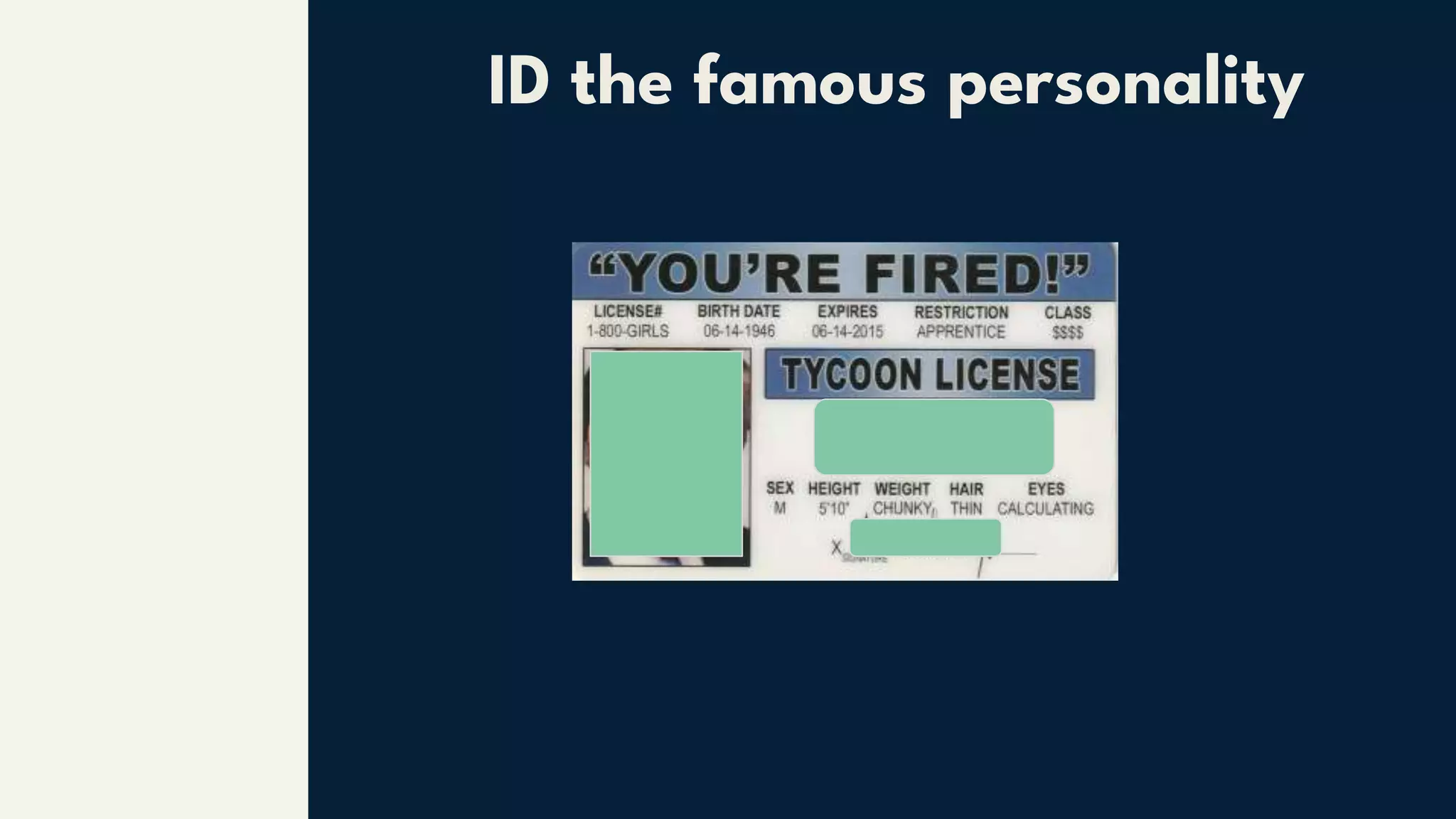 ID the famous personality
 