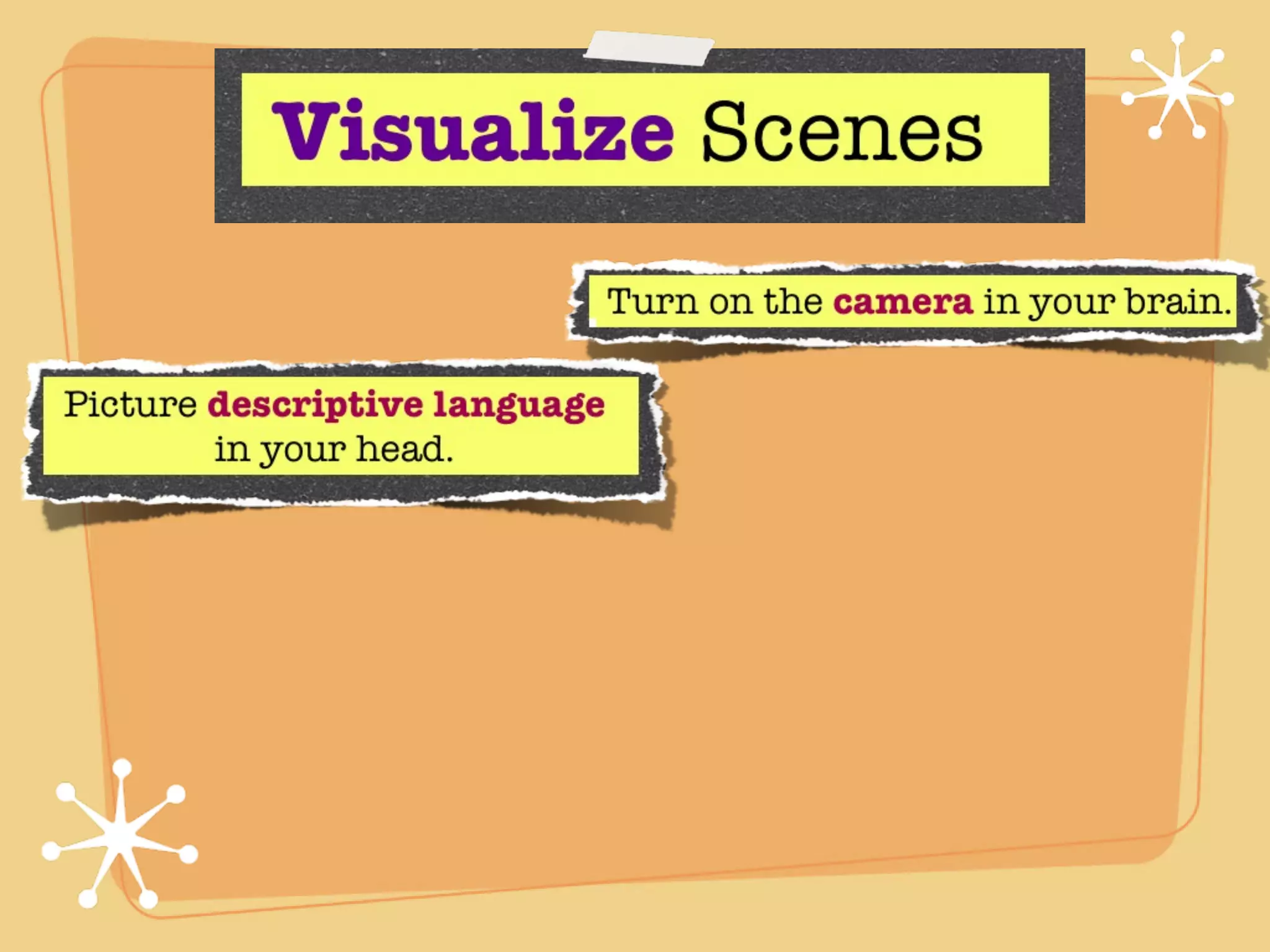 Reading Strategies: making inferences and visualization | KEY
