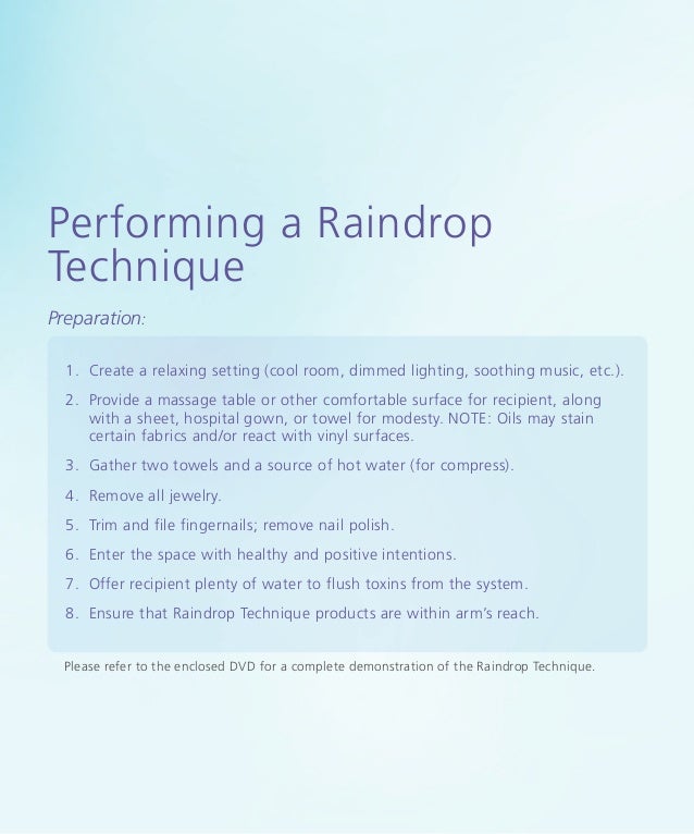 massage other raindrop technique massage other raindrop technique