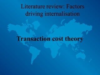 Transaction cost theory
 