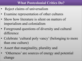 Marxism, Femnism and Postcolonial Literry Criticism