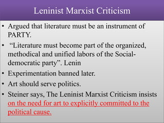 Marxism, Femnism and Postcolonial Literry Criticism