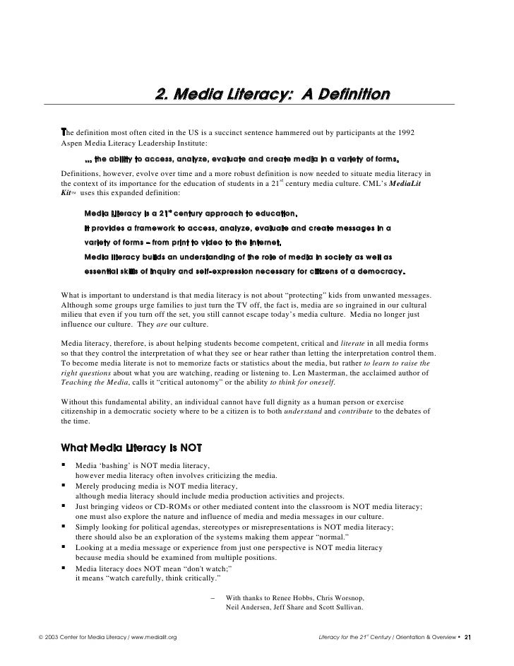 21st Century Literacy - 