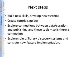 Data visualization and digital humanities research | PPTX