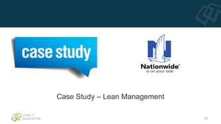 Case Study – Lean Management
19
 