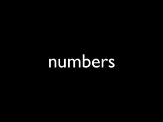 numbers
 