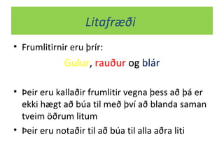 LitafræðI | PPT