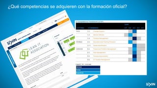 ¿Qué competencias se adquieren con la formación oficial?
 