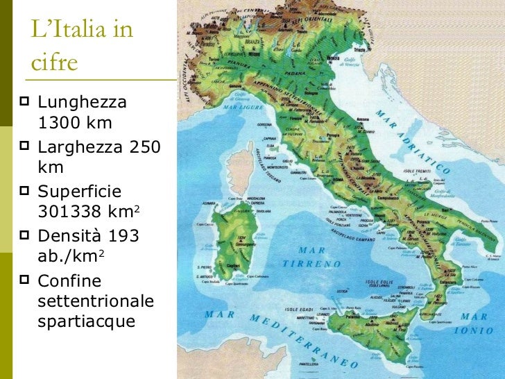 Gli Elementi Espressivi Tipici Di Un Autore La morfologia dell\'Italia