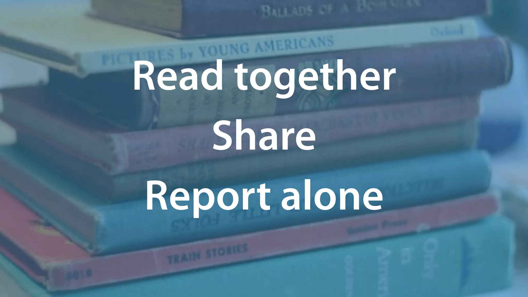 Read together
Share
Report alone
 