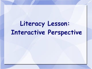 Literate Environment