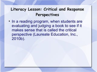 Literate Environment