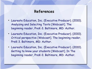 Literate Environment