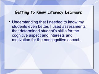 Literate Environment