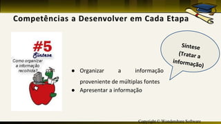 Copyright © Wondershare Software
● Organizar a informação
proveniente de múltiplas fontes
● Apresentar a informação
 
