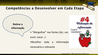 Copyright © Wondershare Software
• “Mergulhar” nas fontes (ler, ver,
ouvir, tocar…)
•Recolher toda a informação
necessária e relevante
 