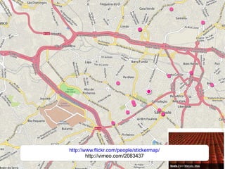 http://www.flickr.com/people/stickermap/ http://vimeo.com/2083437 