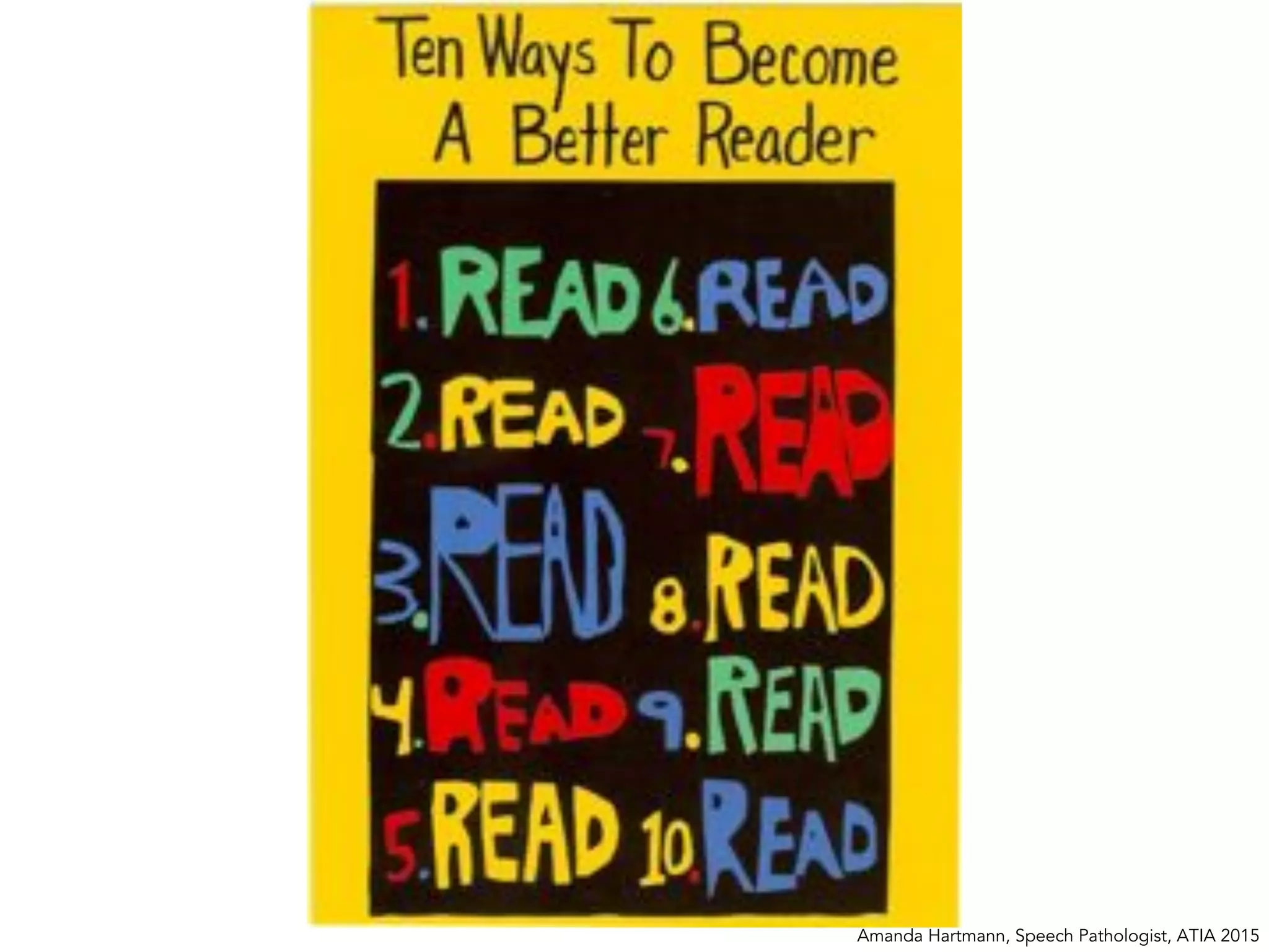 Amanda Hartmann, Speech Pathologist, ATIA 2015
 