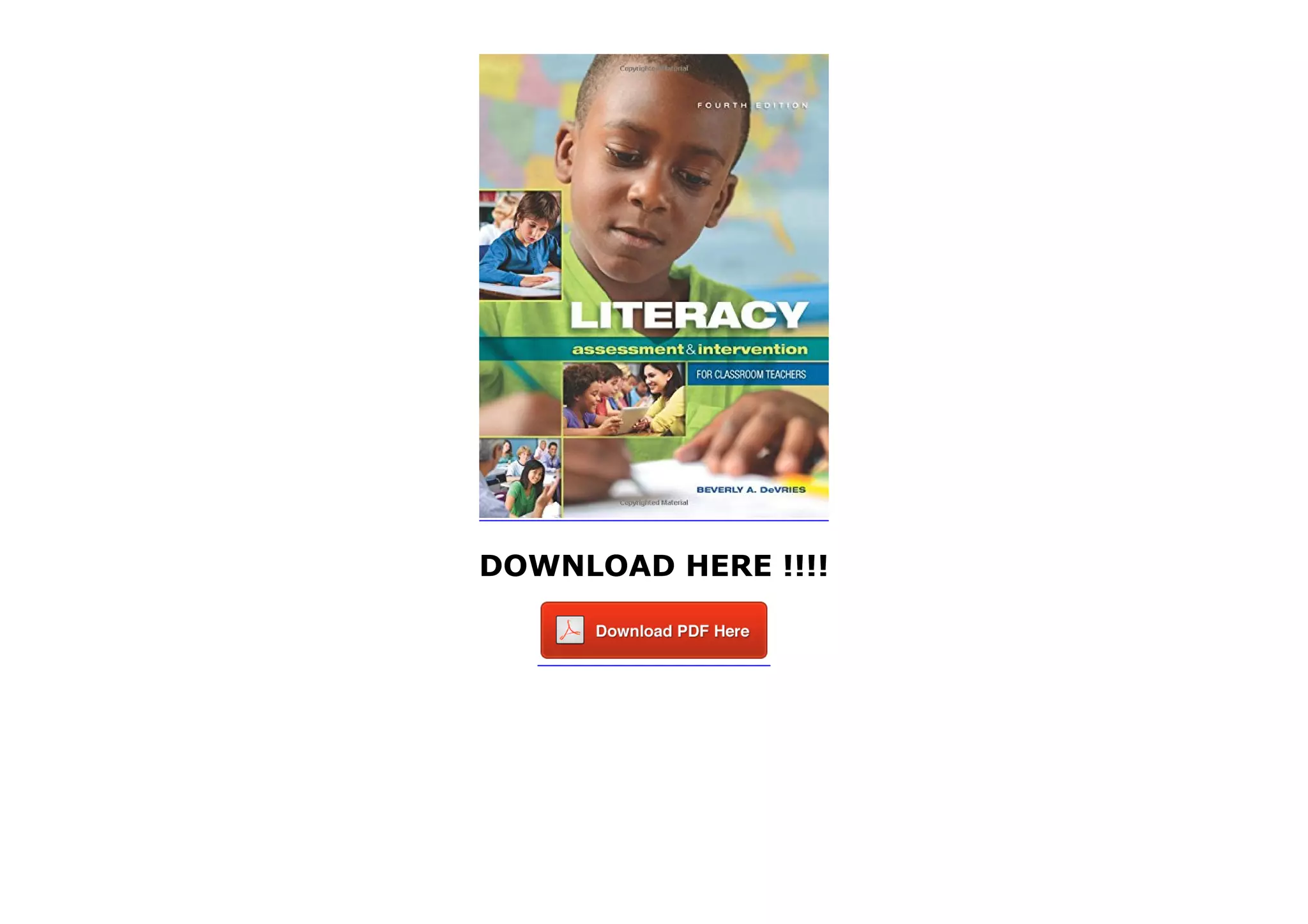 Literacy Assessment and Intervention for Classroom Teachers PPT