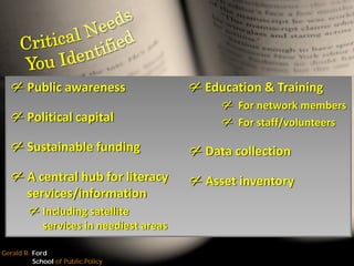 The Leadership Challenge: Moving towards a governance model for the Washtenaw County Literacy Coalition