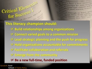 The Leadership Challenge: Moving towards a governance model for the Washtenaw County Literacy Coalition