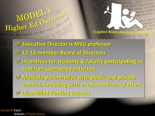 The Leadership Challenge: Moving towards a governance model for the Washtenaw County Literacy Coalition