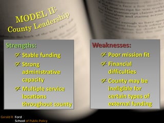 The Leadership Challenge: Moving towards a governance model for the Washtenaw County Literacy Coalition