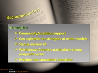 The Leadership Challenge: Moving towards a governance model for the Washtenaw County Literacy Coalition